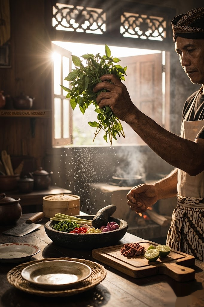 Traditional Indonesian kitchen
